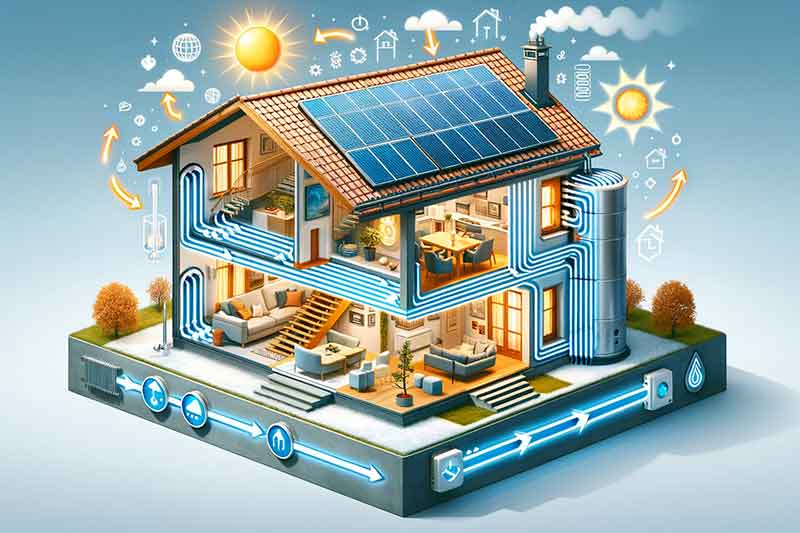 Solvarmeanlæg i kombination med andre varmesystemer